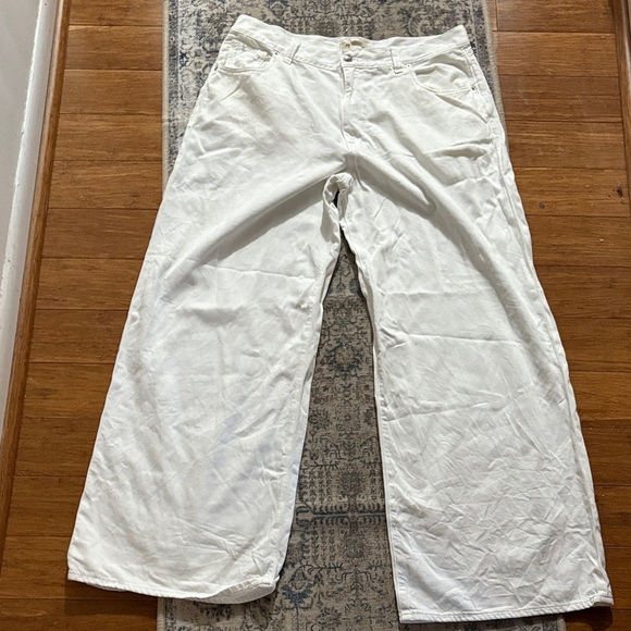 Madewell Denim - Madewell super Wide Leg women’s jeans - size 32 - white - great condition